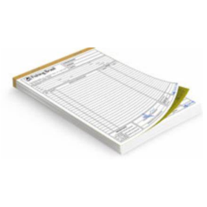 Bloco autocopiativo 10x15cm  cor 1/0  vias 50x2 Offset 63g 10x15cm 4/0  Blocos com 50 folhas 2 vias Folha Carbonada