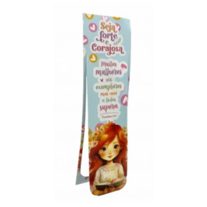 Marcador de página  Clip 250g 4/0 Couchê 250g 5x18cm 4x0 Verniz Total Brilho na frente Clip 