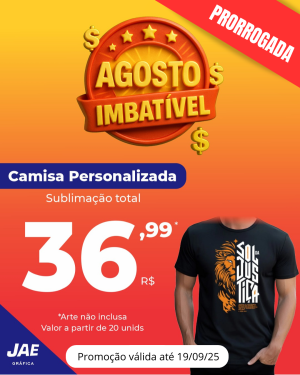 Promoção camisa personalizada Tecido Dryfit, Algodão, helanca Diversos tamanhos 4x0 cor do viés a esecolher Gola simples redonda e manga curta 